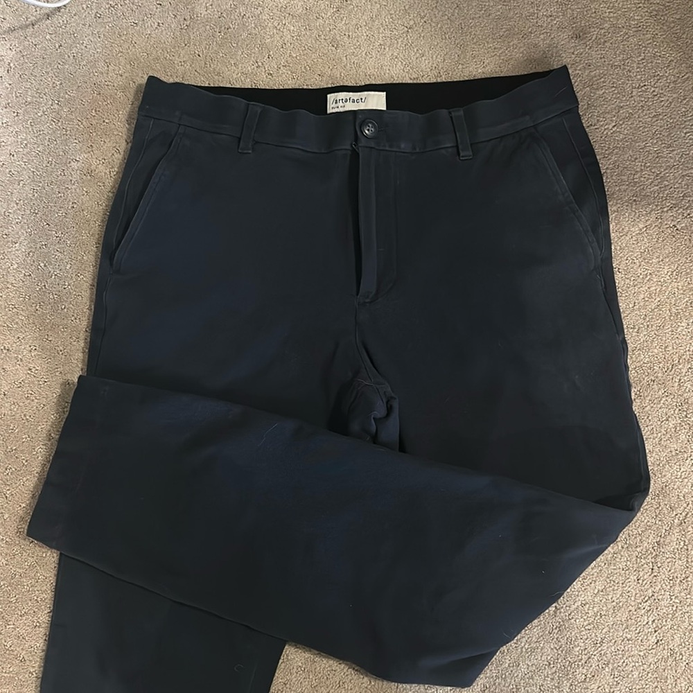 32x30 Artefact navy blue chino